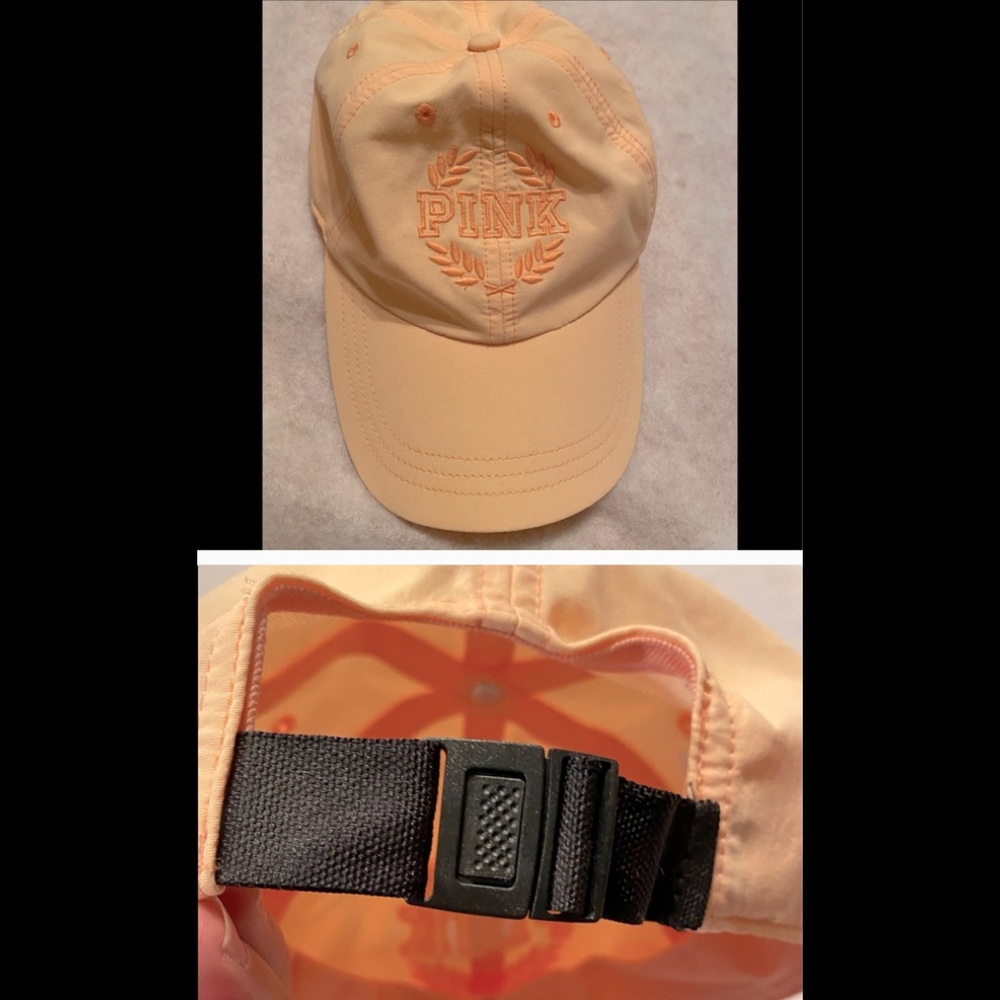 PINK VS hat Pink logo embroidered on front NBW
